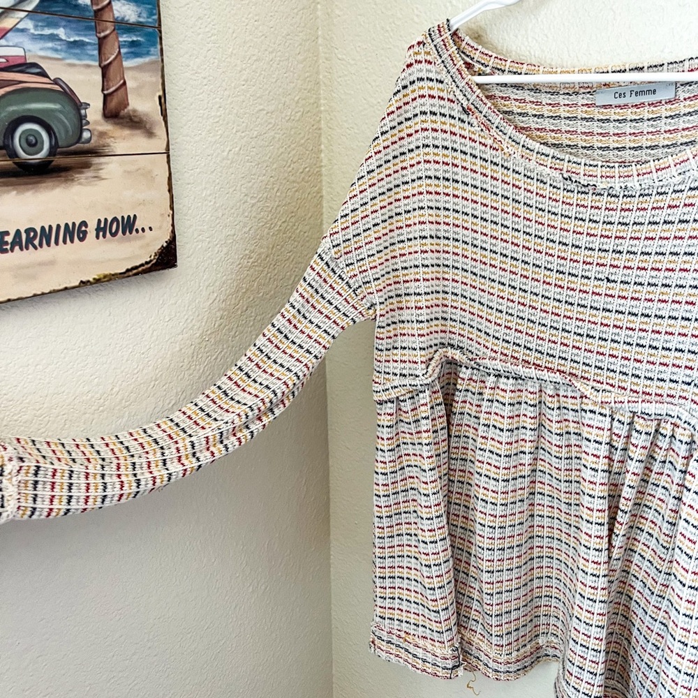 Long sleeve knitted top
